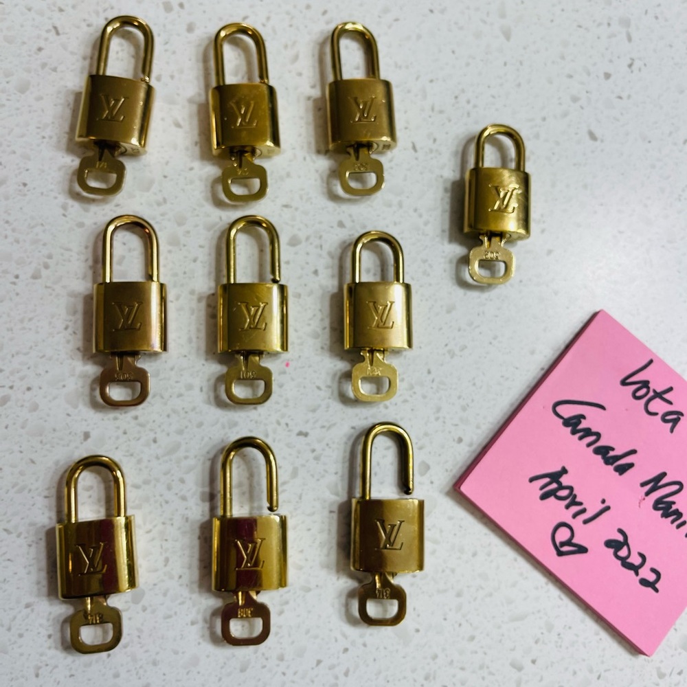 Authentic louis vuitton brass lockset